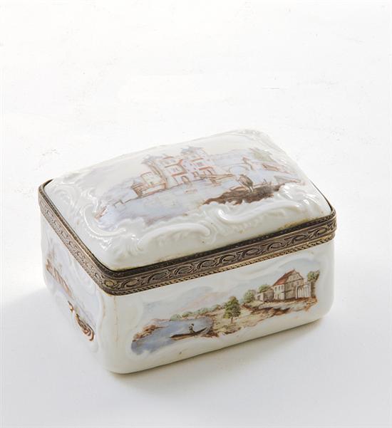 German porcelain metal-mounted