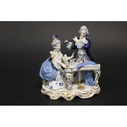 German porcelain musical figure