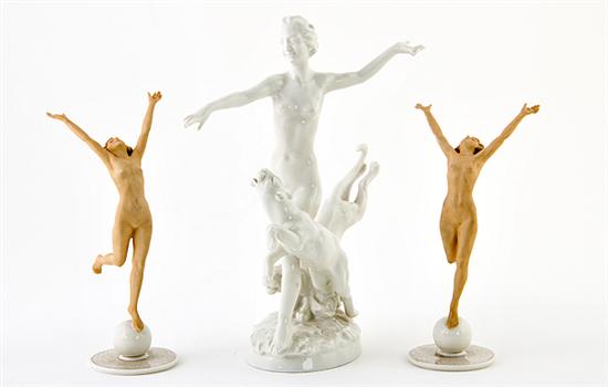 German porcelain nude female