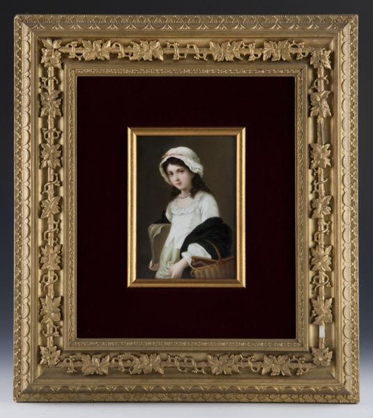 German porcelain plaque