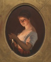 GERMAN PORCELAIN PLAQUE, "GUTE