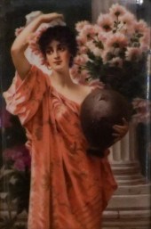 GERMAN PORCELAIN PLAQUE OF CHR