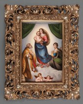 GERMAN PORCELAIN PLAQUE OF THE