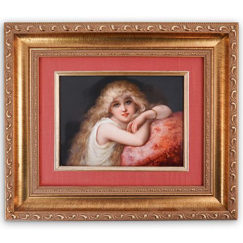 GERMAN PORCELAIN PLAQUEDESCRIPTION: