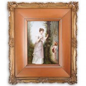 GERMAN PORCELAIN PLAQUEDESCRIP