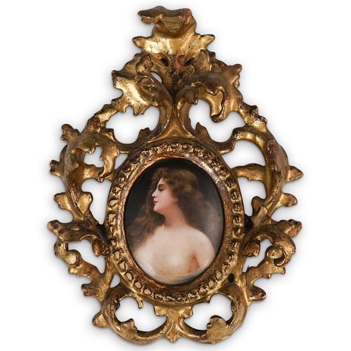 GERMAN PORCELAIN PLAQUEDESCRIPTION:
