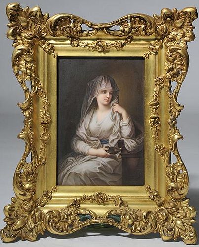 GERMAN PORCELAIN PLAQUEFine