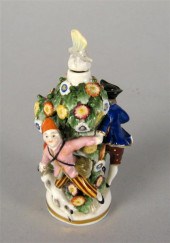 German porcelain scent bottle