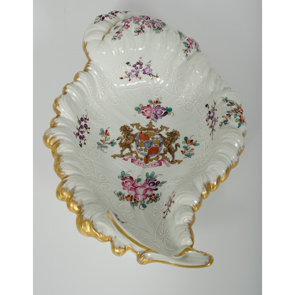 German Porcelain Shell Dish with
