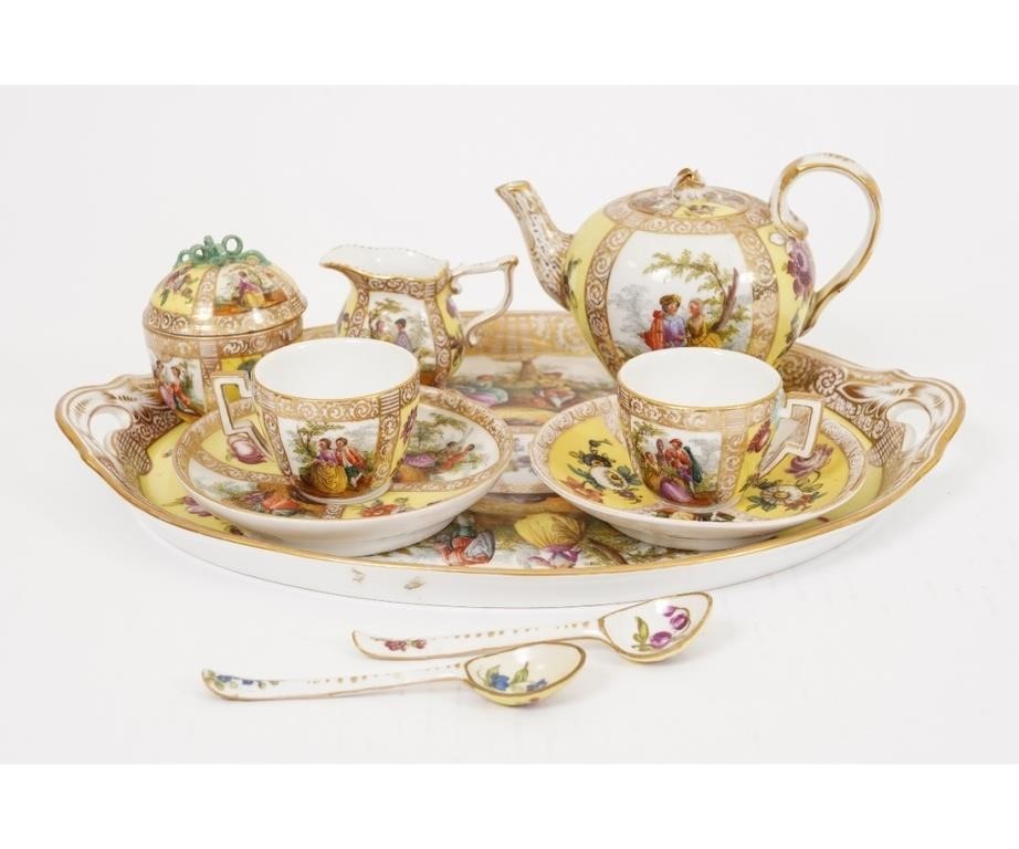 German porcelain small tea service,