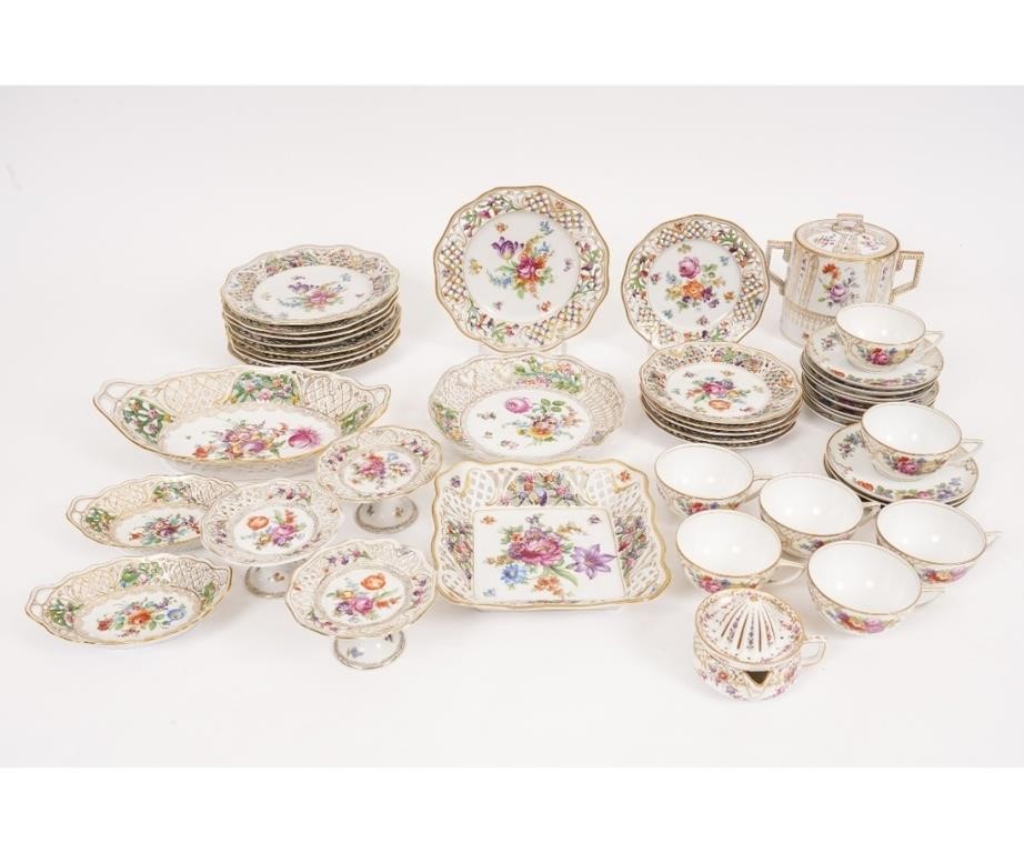 German porcelain tableware to