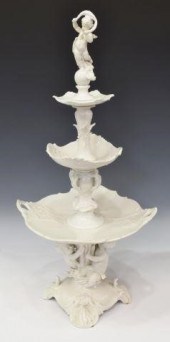 GERMAN PORCELAIN TIERED DESSER