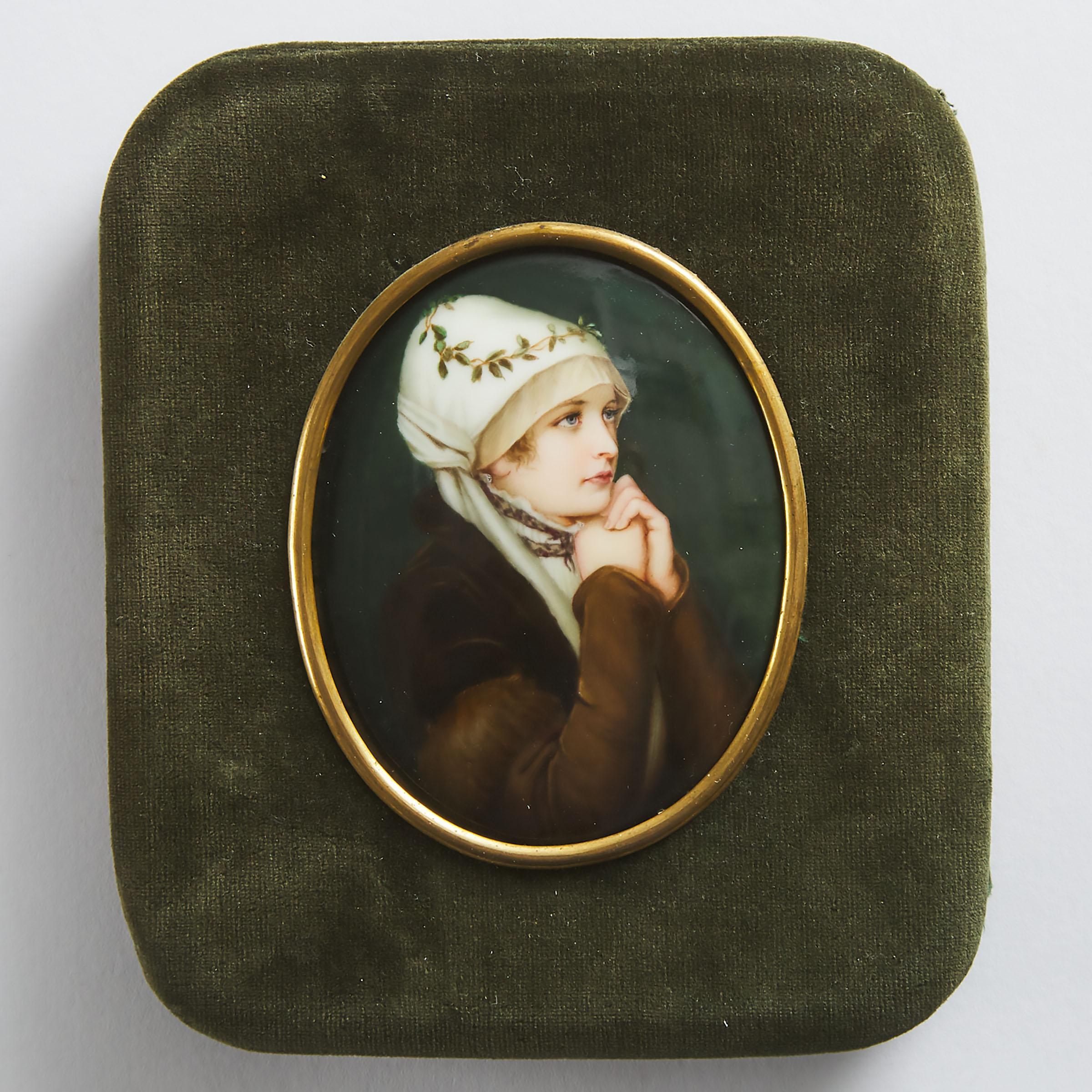 German Portrait Miniature on