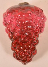 GERMAN RED GLASS CLUSTER OF GR