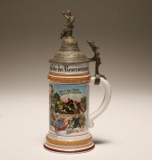 German regimental lithopane st