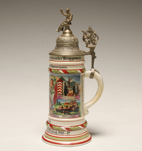 German regimental stein;