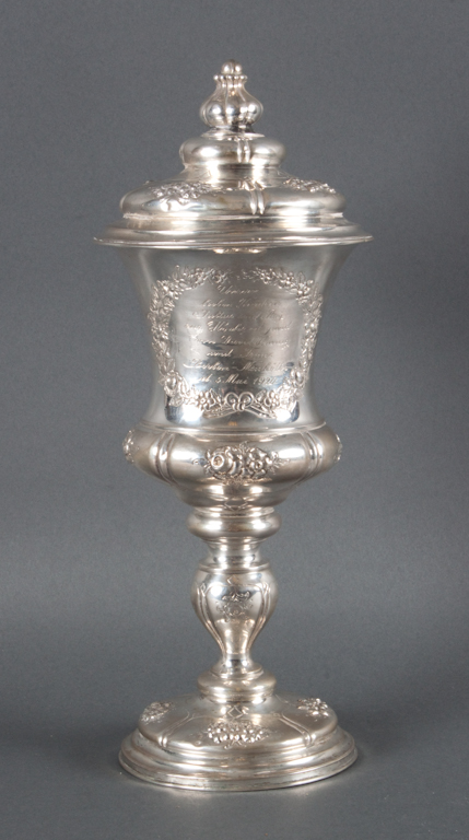 German repousse silver covered