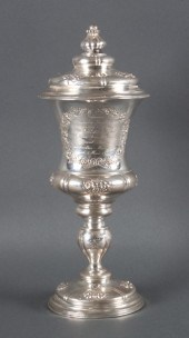 German repousse silver covered