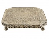 GERMAN REPOUSSE SILVER TRIVETW