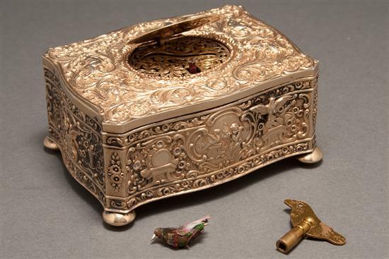 German Rococo style silver