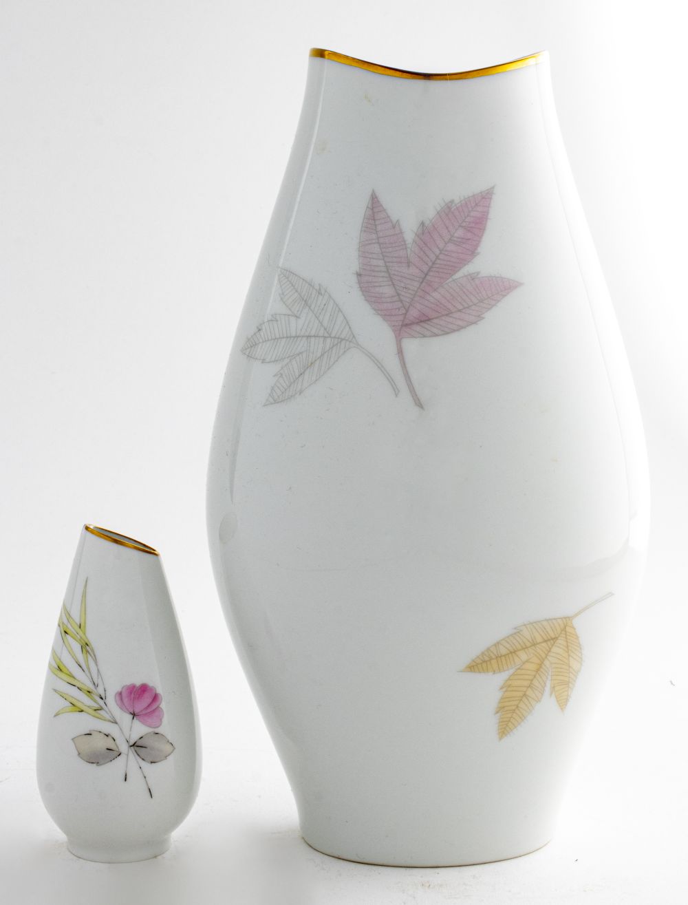 GERMAN ROSENTHAL PORCELAIN VASES, 2