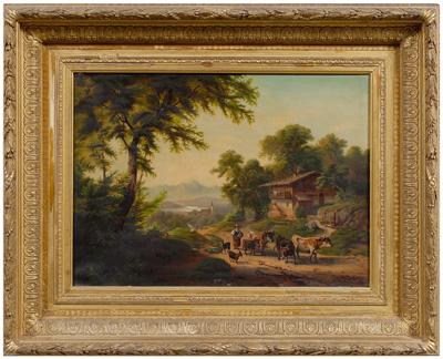 German School painting, mountain
