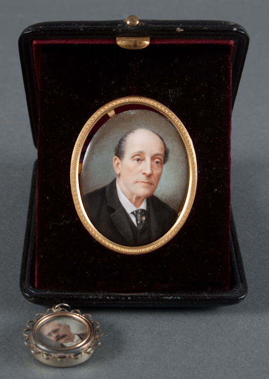 German School portrait miniature of