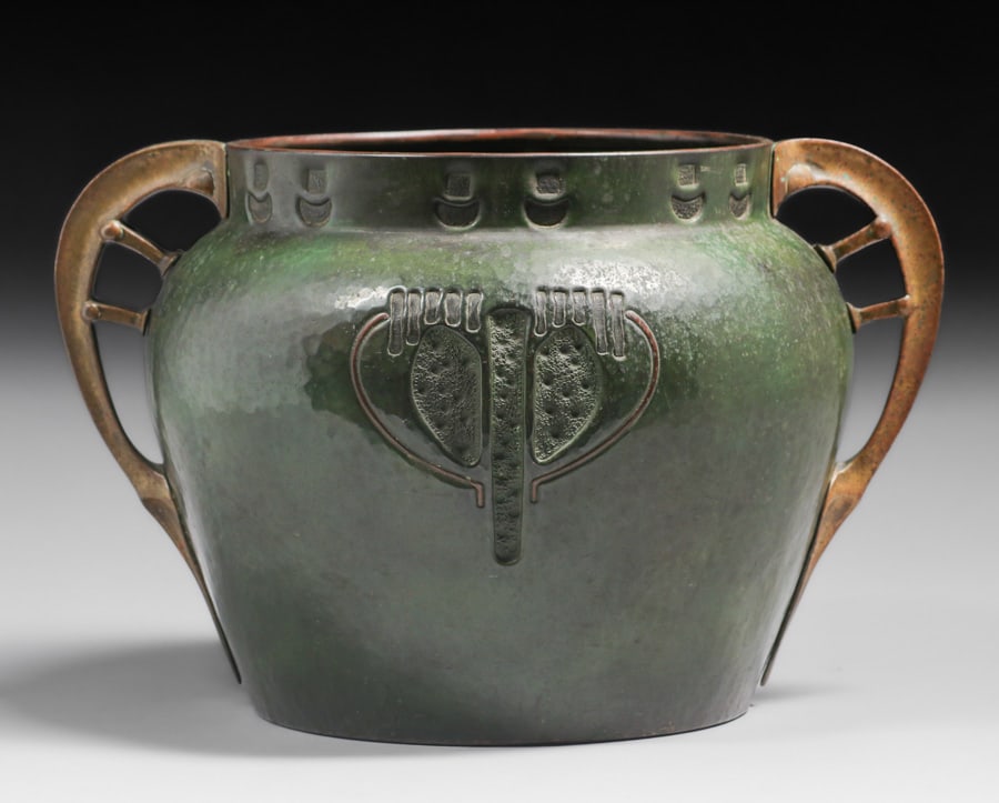 GERMAN SECESSIONIST HAMMERED COPPER