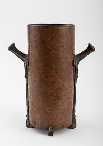 GERMAN SECESSIONIST HAMMERED COPPER