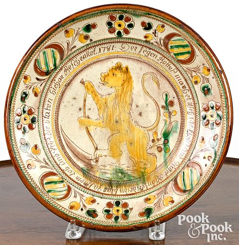 GERMAN SGRAFFITO DECORATED