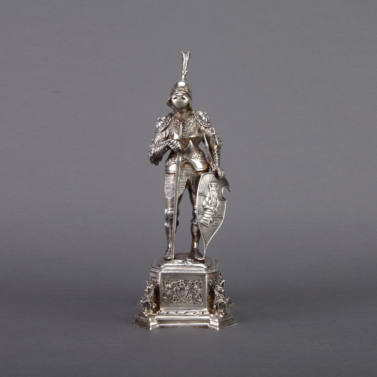 German Silver and Carved Ivory