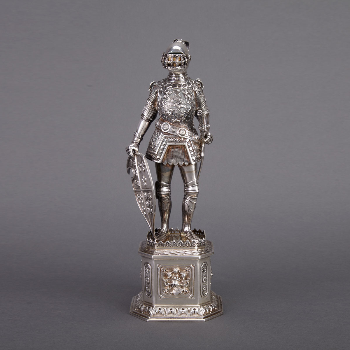 German Silver and Carved Ivory