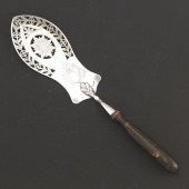 GERMAN SILVER AND CARVED WOOD
