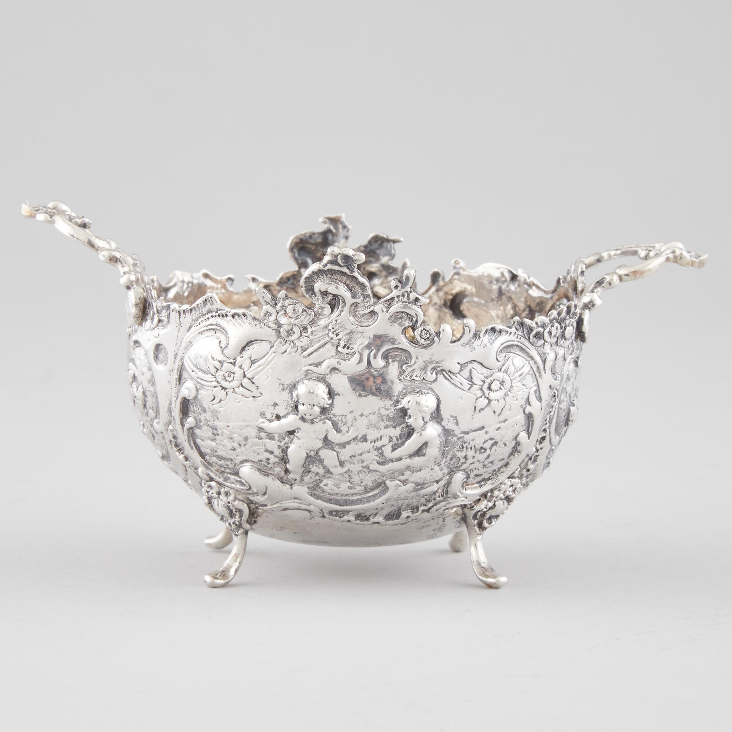 German Silver Bon-Bon Dish,