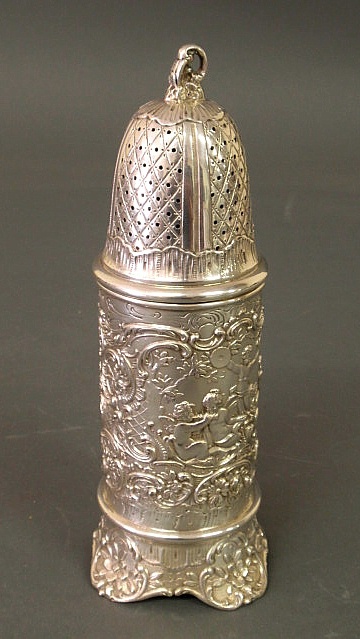 German silver caster with