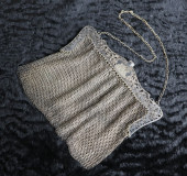 GERMAN SILVER CHAINMAIL PURSE,