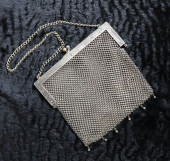 GERMAN SILVER CHAINMAIL PURSE,