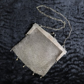 GERMAN SILVER CHAINMAIL PURSE,