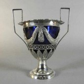 GERMAN SILVER & COBALT GLASS S
