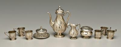 German silver coffee service: