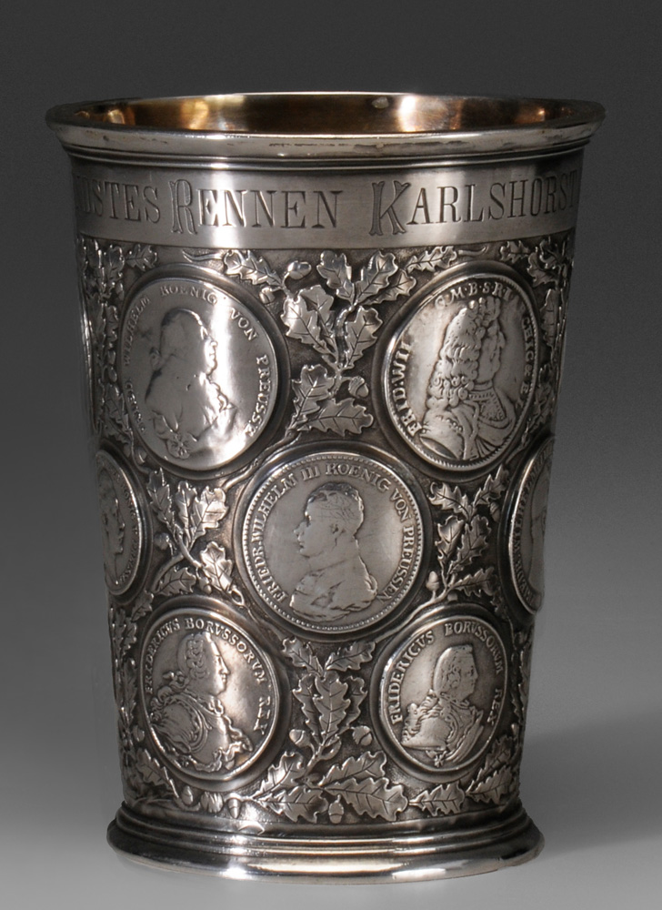 German Silver Coin-Set Beaker early