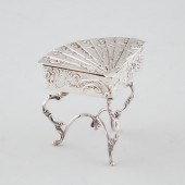 German Silver Fan Top Table Fo