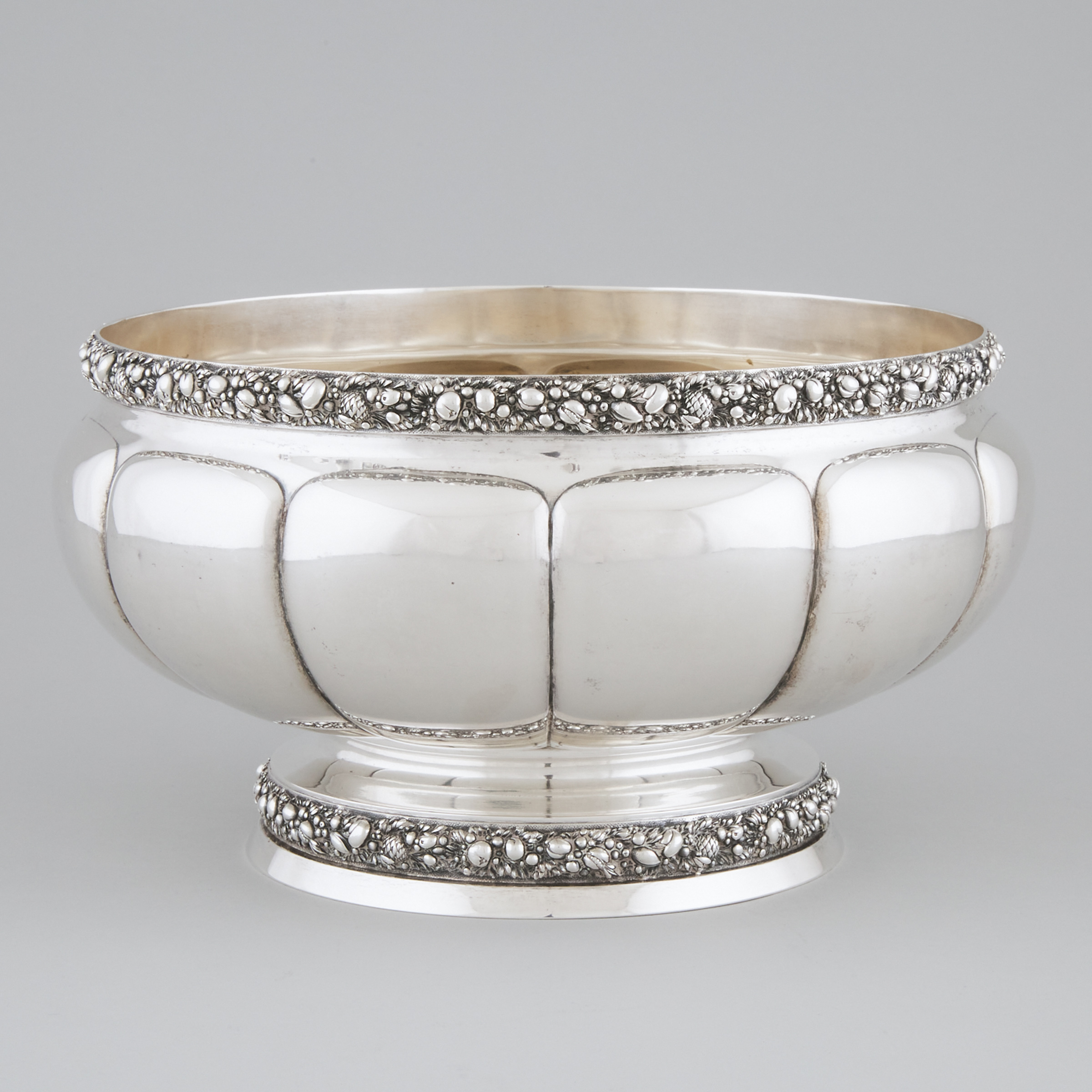 German Silver Footed Bowl,