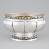 German Silver Footed Bowl, Cle