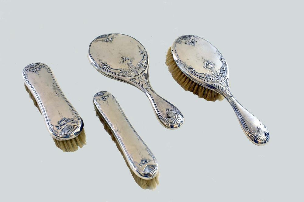 GERMAN SILVER FOUR PIECE DRESSING