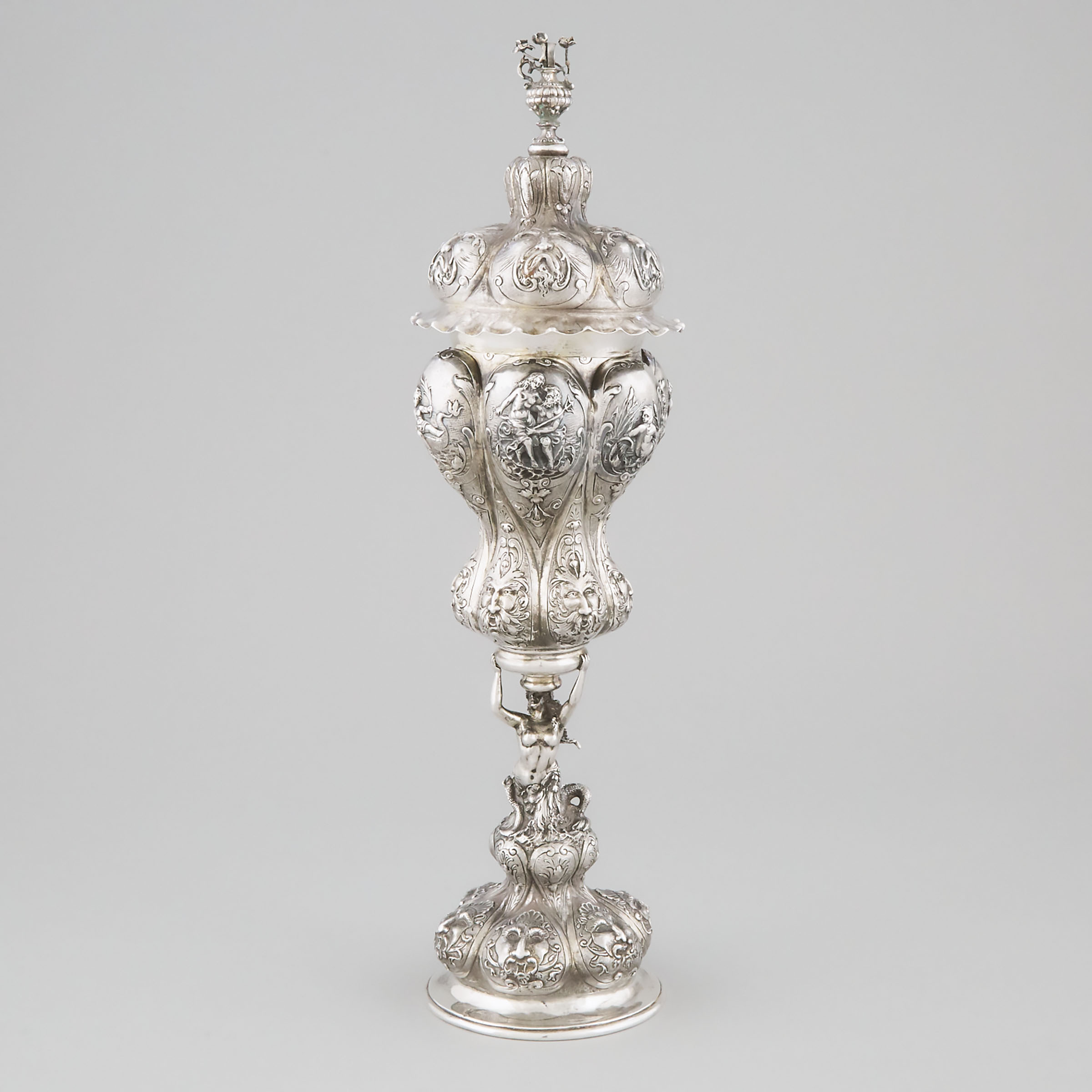 German Silver Large Standing Cup