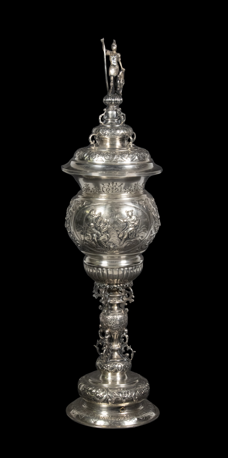 GERMAN SILVER LIDDED POKAL CUP 18th