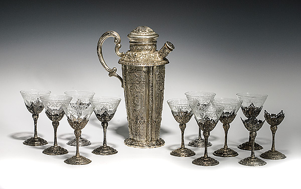 German Silver Martini Pitcher