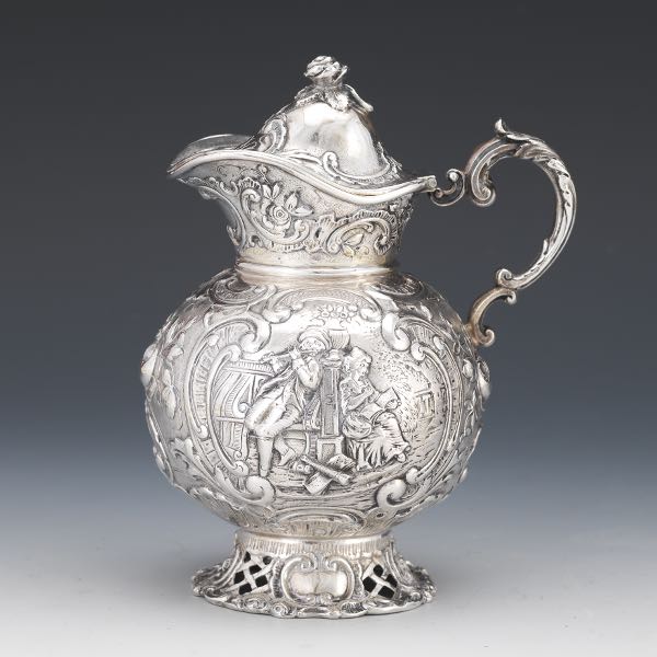 GERMAN SILVER MILK JUG, PSEUDO