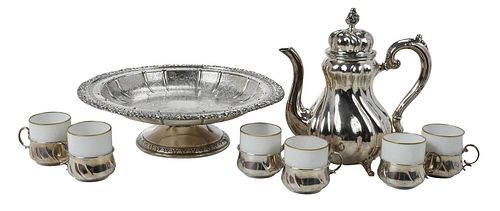 GERMAN SILVER MOCHA SERVICE WITH